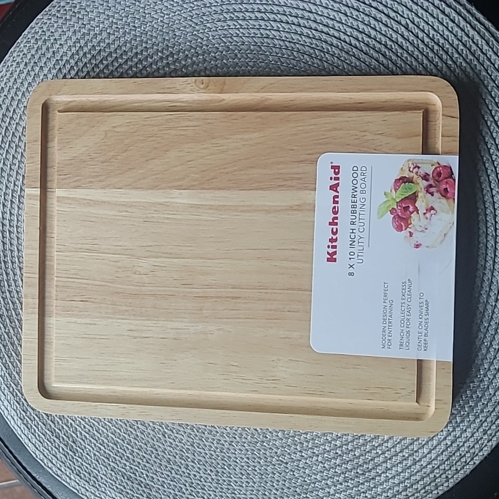 KitchenAid Rubberwood Utility Cutting Board